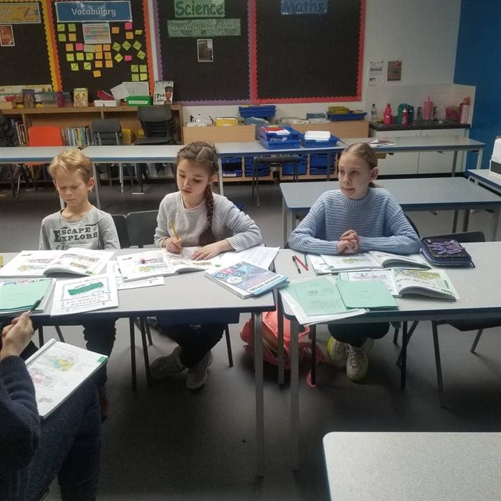 Hands-on learning materials prepared for a lesson.