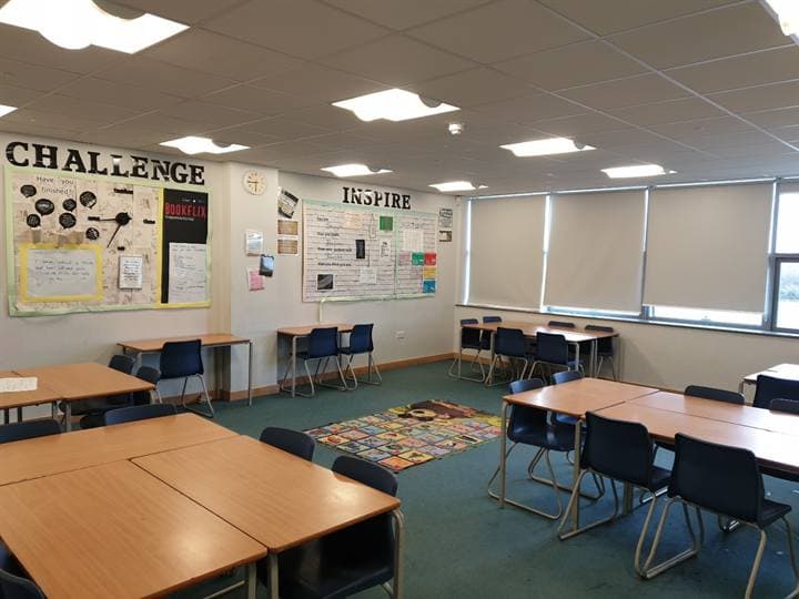 A classroom view from the Chelmsford school venue.